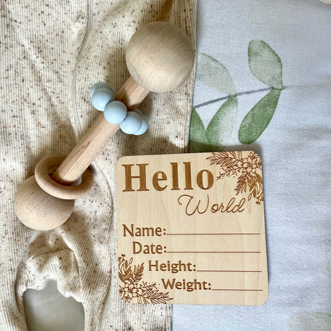 Hello World Announcement Sign